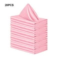 thumbnail image 4 of Matsuzay Servilletas de tela elegantes y duraderas de 20 piezas para un toque de elegancia servilletas de cuadradas Kits de decoración para fiestas rosa, 4 of 6