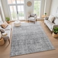 thumbnail image 7 of Addison Rugs Mayfield Premium Machine Washable Transitional Geometric Gray Rectangle Rug, 3' x 5', 7 of 7