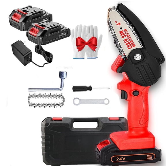 Wood Ranger Mini Chainsaw, Upgraded Woodranger Mini Chain Saw Cordless with Batteries, for Yard, Home, Garden, Wood Cutting