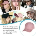 thumbnail image 2 of Unisex Adjustable Suede Baseball Cap Hat Solid Color Outdoor Sports Sun Hats, 2 of 7