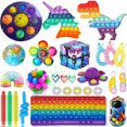 thumbnail image 1 of goowrom Sensory Fidget Toys Set, 28/29Pcs Stress Relief Anti-Anxiety Toys Kit, 1 of 8