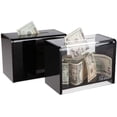 thumbnail image 2 of Clear Countertop Tip Box | Toke Box - 7-3/4W x 5-5/8H x 4-1/4D, 2 of 2