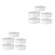 thumbnail image 4 of Contenedor de almacenamiento de alimentos Naiovety apilable plástico grado alimenticio Blanco lechoso 5 piezas 2 piezas, 4 of 6