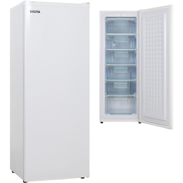 Congelador Vertical 1 Puerta SIGNA 180 L 6.3 Pies Acero Inoxidable