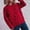 Red, variant on Winter Sweaters for Women Womens Crew Neck Long Sleeve Bubble Cherry Jacquard Knit Pullover Sweater