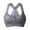 Grey, variant on Bras Older Women No Underwire Full Coverage Senior Padded Bra Floral Front Closure Push Up Cotton Bralettes Black for Size 48F