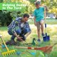 thumbnail image 2 of Juego de herramientas de jardinería para niños, juego de jardinería para niños, juguetes de excavación para patio trasero al aire libre con carretilla, pala, rastrillo, paleta, tenedor, regalos de, 2 of 7