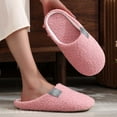 thumbnail image 6 of Women'S Slipper Solid Color Indoor Outdoor House Slipper Fuzzy Fluffy House Shoes Slip On Comfort Footwear Cute Flat Slides Red US: 10.5, 6 of 8