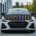 thumbnail image 2 of Yuyamidu Police Flag Auto Side Mirror Wrap with Front Hood Cover for Cars Sedans 3pcs Side View Mirror Cover Car Hood Cover Wrap Fashion Vehicle Exterior Accessories, 2 of 7