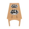 thumbnail image 2 of WestinTrends Elevated Modern Pet Stand Feeder for Cats & Dogs Puppy, Removable stainless steel bowls, UV and Weather Resistant, 2 of 7
