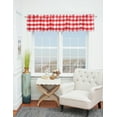 thumbnail image 2 of Franklin Red 100% Cotton Set of 2 Window Valances 15.5" x 72", 2 of 5