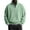 Light green, variant on Blekii Men's Fleece Lined Quarter Zip Sweatshirt, Thickened Stand Collar Pullover Top, Solid Color Warm Layer for Winter, Soft Plush Interior, Casual Sporty Design, Ideal for Cold