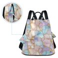 thumbnail image 7 of FORMRS Women's Travel Backpack Purse Anti-Theft Hidden Pockets Casual Shoulder Bag, Elegant Marble Pattern, 7 of 7
