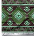 thumbnail image 3 of Soimoi Poly Georgette Fabric Aztec Panel Print Fabric by The Yard 52 Inch Wide, 3 of 3