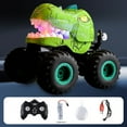 thumbnail image 4 of Xinwanna RC Car with 3 Light Modes & Built-In Speakers, Dinosaur Type Remote Control Truck, Rotations and Forward Movements Stunt Car Crawler Vehicle, 2.4GHz Remote Control Car for Boys Girls, 4 of 13