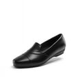 thumbnail image 2 of Women's Chunky Heel Loafers Slip-On Shoes Platform with Memory Foam Cushion, Round Toe & Chain Detail, 2 of 6