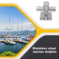 thumbnail image 4 of Speravity Cruces de listón de acero inoxidable 316, base de un solo barco, bolardo, barco, yate marino, amarre, resistencia a la corrosión Bombillas para automóviles, 4 of 6