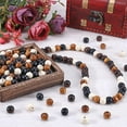 thumbnail image 4 of 400PCS 4 Colors Unfinished Wooden Beads 12MM Natural Wood Spacer Loose Ball Brown Tone Round Wooden Bead Bulk 3MM Hole Bead Jewellery Making Home Ornaments, 4 of 8
