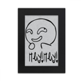 thumbnail image 1 of Strange Sle Black Cute Chat Happy Desktop Photo Frame Picture Display Art Painting Exhibit, 1 of 3