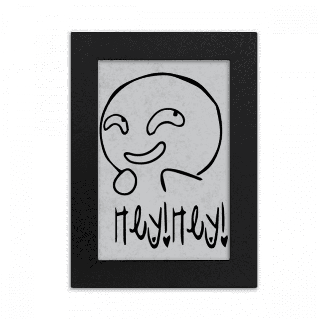 Strange Sle Black Cute Chat Happy Desktop Photo Frame Picture Display Art Painting Exhibit
