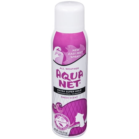 Aqua Net Aerosol Extra Super Hold Professional Hair Spray Fresh Scent 11 oz (Pack of 5)