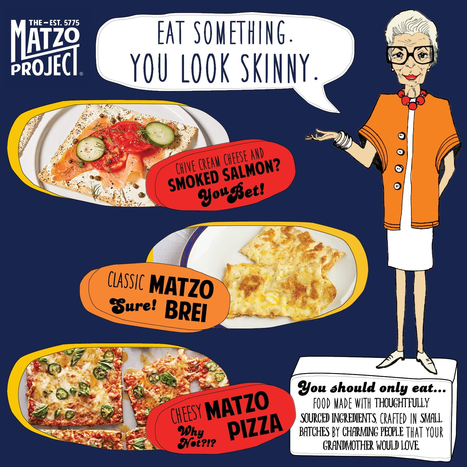 The Matzo Project Everything Matzo Flats, Kosher (Not Kosher for Passover), Vegan, Nut-Free, No Added Sugar, No Trans Fat, Nothing Artificial, 5.5 oz