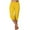 Yellow, variant on Bigersell Womens Pull on Capris for Summer Women's Yoga Capris Pants Gradient Loose Soft Workout Pants Outdoor Sports Casual Pants with Pockets Navy xxl