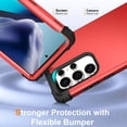 thumbnail image 4 of Dteck for Samsung Galaxy S25 Ultra Case, Military Grade Drop Protection Heavy Duty Rugged Shockproof Protection Non-Slip Phone Case for S25 Ultra Case,Red, 4 of 6