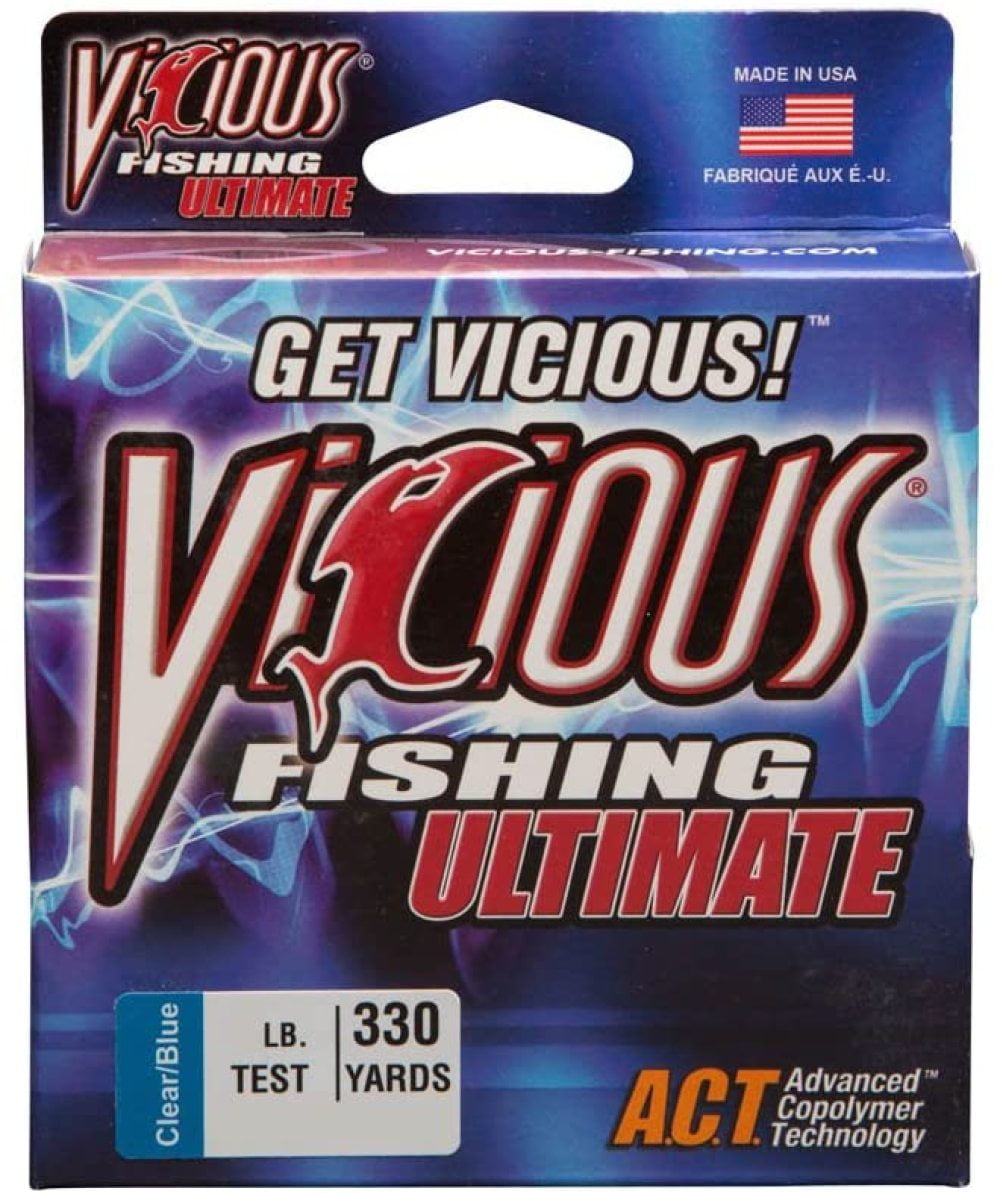 Vicious VCB6 Ultimate Mono 6 lb 330 Yards Clr/Blu 