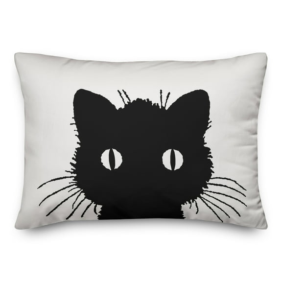 Creative Products Vintage Black Cat 14x20 Spun Poly Pillow
