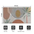thumbnail image 5 of Orange Boho Geometric and Plant Pattern (2) Door Rugs,Washable Non Slip Door Mats Indoor,Decorative Door Mats,Entry Mat Indoor for Entrance,Bedroom,Kitchen,Bathroom,17"x30", 5 of 6
