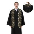 thumbnail image 4 of Logiee Bones And Leaves Print Unisex Adult Graduation Stole Shawl 72" Long for Academic Commencements Shawl-Sharp Corner, 4 of 7