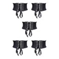 thumbnail image 3 of Decodeary Ceinture Large pour Femmes sous-Poitrine Cosplay Nœud Papillon Taille Haute Extensible Noir Type A 5Set, 3 of 6