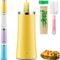 thumbnail image 1 of Egg Tube Cooker,Electric Vertical Egg Roll Maker Machine with Bamboo Sticks, Multi Functional Sausage Roll Tool for Busy Mornings,Stainless Steel Non Stick Easy To Use,Suitable for Breakfast (Yellow), 1 of 8