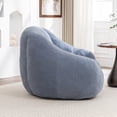 thumbnail image 5 of GARITIN Oversized Bean Bag Chair, Faux Fur High-Density Memory Foam Filling, 37.4 in L x 33.9 in W x 32.3 in H, Light Blue, 5 of 11