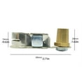 thumbnail image 4 of tredstone 2 Pieces Terminals Clamp Copper Structure Handy Installation Auto Part Extension Car Supplies Negative Tightness Battery Clip 1Set, 4 of 6