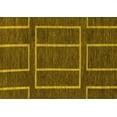 thumbnail image 1 of Ahgly Company Machine Washable Indoor Rectangle Abstract Yellow Modern Area Rugs, 4' x 6', 1 of 4