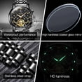 thumbnail image 6 of OLEVS Automatic Watches for Mens Skeleton Mechanical Self Winding Chronograph Calendar Classic Dress Moon Phase Multifunction Mens Wrist Watches Luminous Waterproof Stainless Steel Reloj Para Hombre, 6 of 14