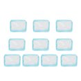thumbnail image 1 of Bolsa de cosméticos transparente de gran capacidad, bolsa de almacenamiento de viaje para accesorios para el cabello, herramientas, papelería para estudiantes, 10 Uds., 1 of 8