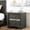Gray, variant on Leovanni Modern Elegant Nightstand with 3 Drawers Gray