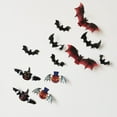 thumbnail image 4 of SLYNSHome 12Pcs Halloween Wall Decals,3D Bat Wall Stickers Window Clings Decorations for Halloween Party Supplies, 4 of 7