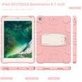 thumbnail image 4 of XYX Case for iPad 9.7 inch/iPad 6th/5th Gen/Air 2, Dual Layer Slim Heavy Shockproof Rugged Protective Cover Case with Kickstand (Cherry Pink), 4 of 7