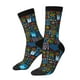 thumbnail image 1 of Balery Happy Father Day Calcetas Largas con Estampado para Hombre y Mujer – Suaves y Transpirables, Talla Única (US 5-11), 1 of 6