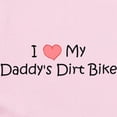 thumbnail image 2 of CafePress - Love My Daddys Dirtbike Infant Bodysuit - Baby Light Bodysuit, Size Newborn - 24 Months, 2 of 4