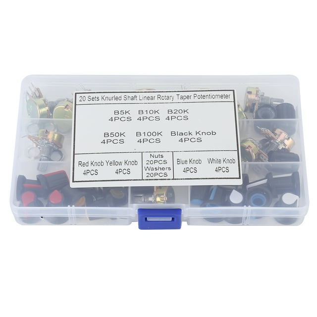 Guitar Potentiometer Set,80Pcs Potentiometer B5K B10K Adjustable Potentiometer Potentiometer Exquisite Design