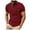 Wine, variant on Mens Polo Shirt Chest Pocket T Shirt Short Sleeve Button Collared Tee Summer Casual Top Black L