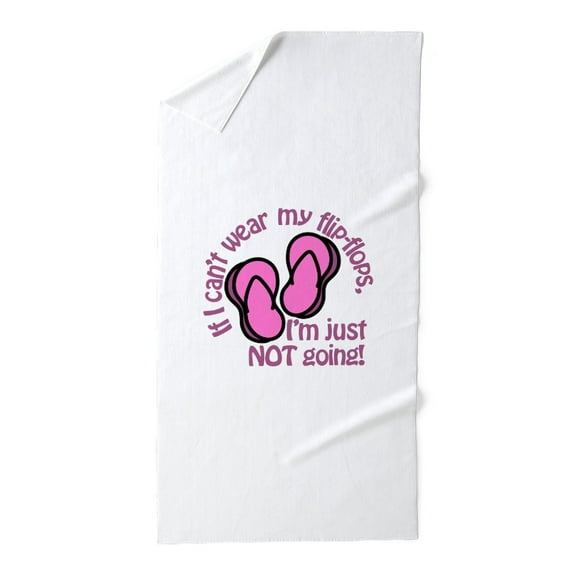 CafePress - Im Just Not Going - Large Beach Towel, Soft 30"x60" Towel with Unique Design