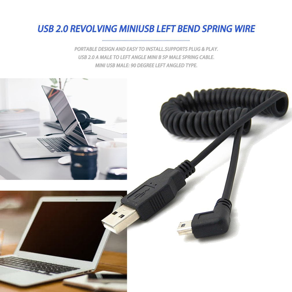 Spiral Coiled USB 3.1 Type C male to USB 2.0 A male adapter Spring Cable 1M/3M 