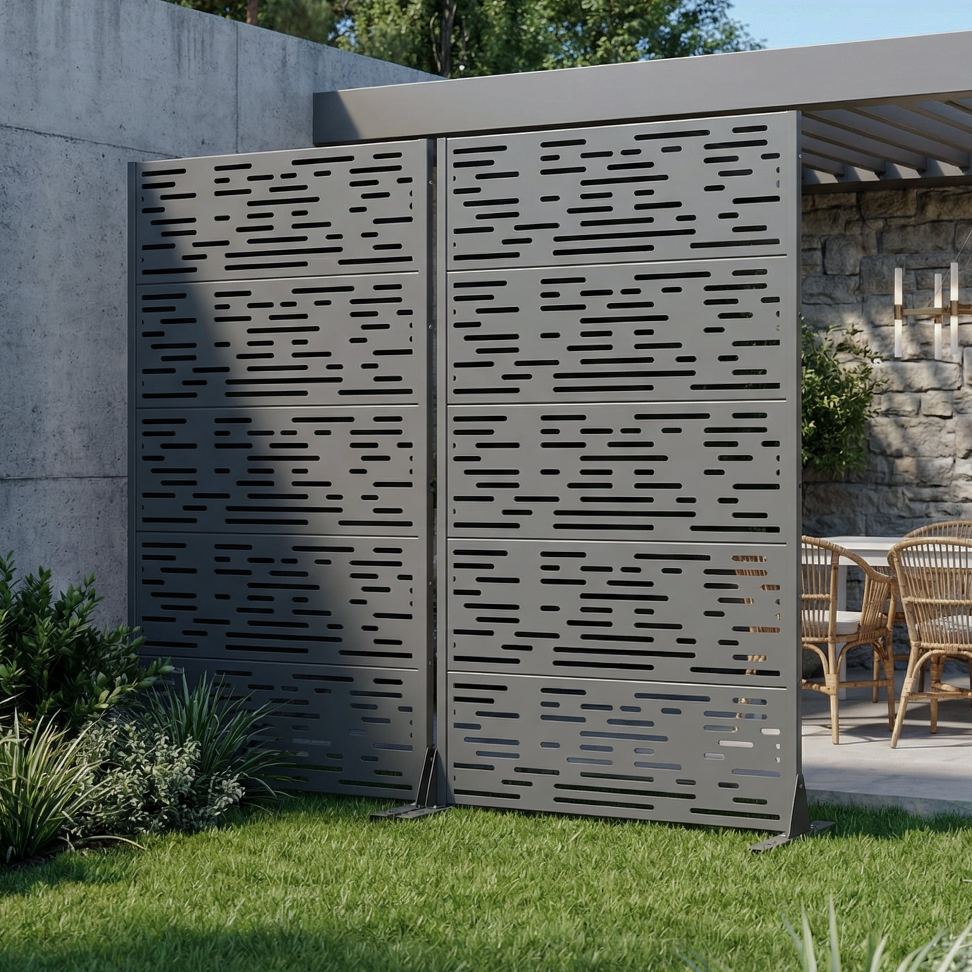 Privacy Metal Screen Fence Panel