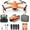 Orange, variant on HHD Remote Controlled Aerial Drones w/ Accessories Included